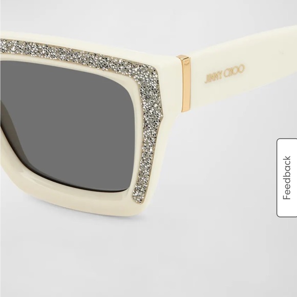 Jimmy Choo Megs Ivory Sunglasses, Swarovski crystals NWT main image 8